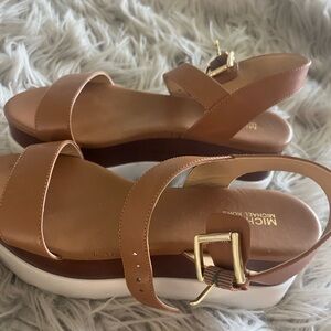 Michael Kors Brown Platform Sandals